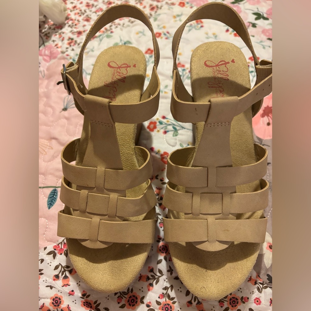 Beige Strappy Sandals